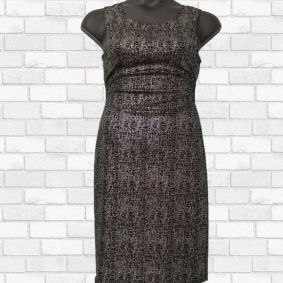 Out of Order Dresses & Skirts - Out of Order Black & Silver Cutout Back Bodycon